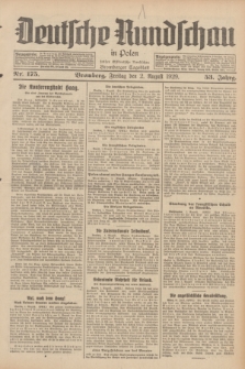Deutsche Rundschau in Polen : früher Ostdeutsche Rundschau, Bromberger Tageblatt. Jg.53, Nr. 175 (2 August 1929) + dod.
