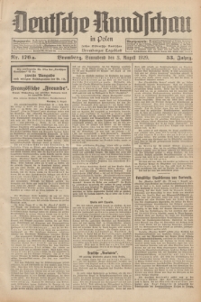 Deutsche Rundschau in Polen : früher Ostdeutsche Rundschau, Bromberger Tageblatt. Jg.53, Nr. 176 (3 August 1929) + dod.