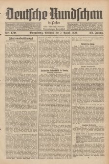 Deutsche Rundschau in Polen : früher Ostdeutsche Rundschau, Bromberger Tageblatt. Jg.53, Nr. 179 (7 August 1929) + dod.