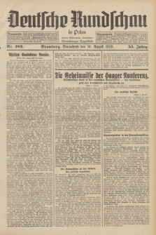 Deutsche Rundschau in Polen : früher Ostdeutsche Rundschau, Bromberger Tageblatt. Jg.53, Nr. 182 (10 August 1929) + dod.