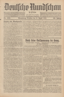 Deutsche Rundschau in Polen : früher Ostdeutsche Rundschau, Bromberger Tageblatt. Jg.53, Nr. 184 (13 August 1929) + dod.