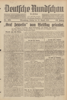 Deutsche Rundschau in Polen : früher Ostdeutsche Rundschau, Bromberger Tageblatt. Jg.53, Nr. 198 (30 August 1929) + dod.