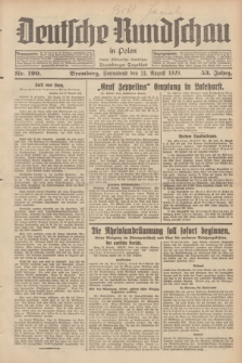 Deutsche Rundschau in Polen : früher Ostdeutsche Rundschau, Bromberger Tageblatt. Jg.53, Nr. 199 (31 August 1929) + dod.