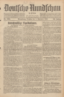 Deutsche Rundschau in Polen : früher Ostdeutsche Rundschau, Bromberger Tageblatt. Jg.53, Nr. 201 (3 September 1929) + dod.