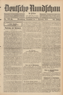 Deutsche Rundschau in Polen : früher Ostdeutsche Rundschau, Bromberger Tageblatt. Jg.53, Nr. 205 (7 September 1929) + dod.
