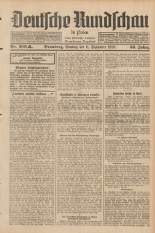 Deutsche Rundschau in Polen : früher Ostdeutsche Rundschau, Bromberger Tageblatt. Jg.53, Nr. 206 (8 September 1929) + dod.