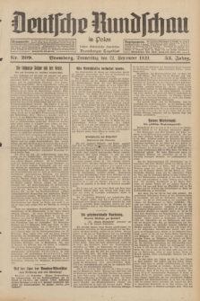 Deutsche Rundschau in Polen : früher Ostdeutsche Rundschau, Bromberger Tageblatt. Jg.53, Nr. 209 (12 September 1929) + dod.