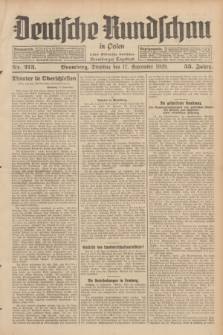 Deutsche Rundschau in Polen : früher Ostdeutsche Rundschau, Bromberger Tageblatt. Jg.53, Nr. 213 (17 September 1929) + dod.