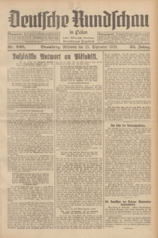 Deutsche Rundschau in Polen : früher Ostdeutsche Rundschau, Bromberger Tageblatt. Jg.53, Nr. 220 (25 September 1929) + dod.