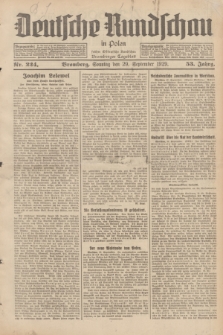 Deutsche Rundschau in Polen : früher Ostdeutsche Rundschau, Bromberger Tageblatt. Jg.53, Nr. 224 (29 September 1929) + dod.