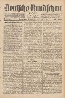 Deutsche Rundschau in Polen : früher Ostdeutsche Rundschau, Bromberger Tageblatt. Jg.53, Nr. 225 (1 Oktober 1929) + dod.