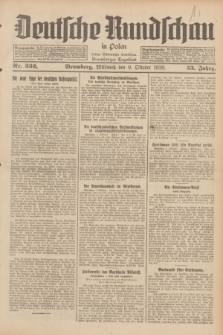 Deutsche Rundschau in Polen : früher Ostdeutsche Rundschau, Bromberger Tageblatt. Jg.53, Nr. 232 (9 Oktober 1929) + dod.
