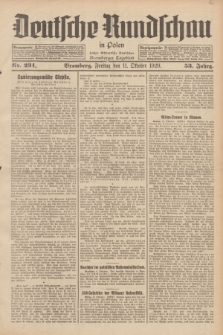 Deutsche Rundschau in Polen : früher Ostdeutsche Rundschau, Bromberger Tageblatt. Jg.53, Nr. 234 (11 Oktober 1929) + dod.