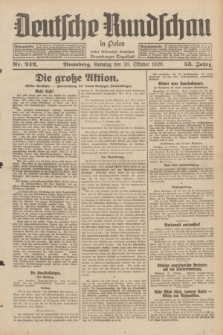 Deutsche Rundschau in Polen : früher Ostdeutsche Rundschau, Bromberger Tageblatt. Jg.53, Nr. 242 (20 Oktober 1929) + dod.