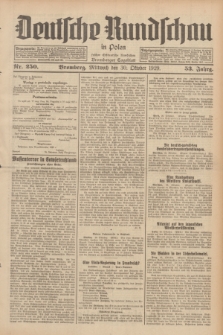 Deutsche Rundschau in Polen : früher Ostdeutsche Rundschau, Bromberger Tageblatt. Jg.53, Nr. 250 (30 Oktober 1929) + dod.