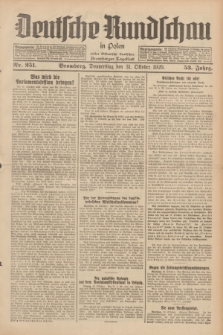 Deutsche Rundschau in Polen : früher Ostdeutsche Rundschau, Bromberger Tageblatt. Jg.53, Nr. 251 (31 Oktober 1929) + dod.