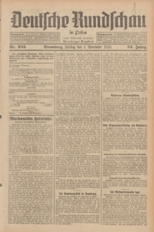 Deutsche Rundschau in Polen : früher Ostdeutsche Rundschau, Bromberger Tageblatt. Jg.53, Nr. 252 (1 November 1929) + dod.