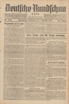 Deutsche Rundschau in Polen : früher Ostdeutsche Rundschau, Bromberger Tageblatt. Jg.53, Nr. 256 (7 November 1929) + dod.