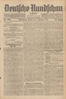Deutsche Rundschau in Polen : früher Ostdeutsche Rundschau, Bromberger Tageblatt. Jg.53, Nr. 257 (8 November 1929) + dod.