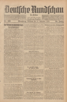 Deutsche Rundschau in Polen : früher Ostdeutsche Rundschau, Bromberger Tageblatt. Jg.53, Nr. 261 (13 November 1929) + dod.