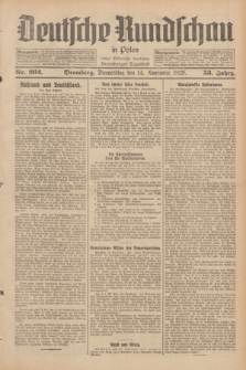 Deutsche Rundschau in Polen : früher Ostdeutsche Rundschau, Bromberger Tageblatt. Jg.53, Nr. 262 (14 November 1929) + dod.