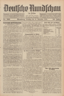 Deutsche Rundschau in Polen : früher Ostdeutsche Rundschau, Bromberger Tageblatt. Jg.53, Nr. 266 (19 November 1929) + dod.