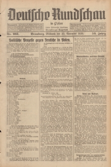 Deutsche Rundschau in Polen : früher Ostdeutsche Rundschau, Bromberger Tageblatt. Jg.53, Nr. 267 (20 November 1929) + dod.