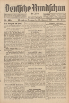 Deutsche Rundschau in Polen : früher Ostdeutsche Rundschau, Bromberger Tageblatt. Jg.53, Nr. 270 (23 November 1929) + dod.