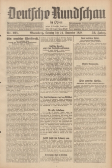 Deutsche Rundschau in Polen : früher Ostdeutsche Rundschau, Bromberger Tageblatt. Jg.53, Nr. 271 (24 November 1929) + dod.