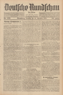 Deutsche Rundschau in Polen : früher Ostdeutsche Rundschau, Bromberger Tageblatt. Jg.53, Nr. 272 (26 November 1929) + dod.