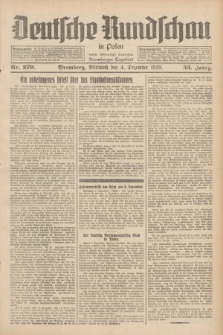 Deutsche Rundschau in Polen : früher Ostdeutsche Rundschau, Bromberger Tageblatt. Jg.53, Nr. 279 (4 Dezember 1929) + dod.