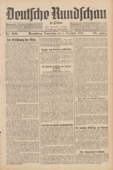 Deutsche Rundschau in Polen : früher Ostdeutsche Rundschau, Bromberger Tageblatt. Jg.53, Nr. 280 (5 Dezember 1929) + dod.