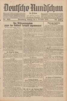 Deutsche Rundschau in Polen : früher Ostdeutsche Rundschau, Bromberger Tageblatt. Jg.53, Nr. 283 (8 Dezember 1929) + dod.