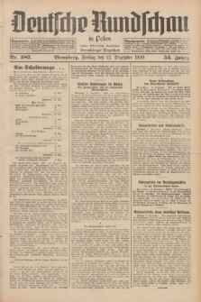Deutsche Rundschau in Polen : früher Ostdeutsche Rundschau, Bromberger Tageblatt. Jg.53, Nr. 287 (13 Dezember 1929) + dod.