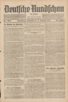 Deutsche Rundschau in Polen : früher Ostdeutsche Rundschau, Bromberger Tageblatt. Jg.53, Nr. 294 (21 Dezember 1929) + dod.