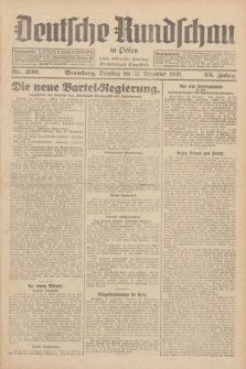 Deutsche Rundschau in Polen : früher Ostdeutsche Rundschau, Bromberger Tageblatt. Jg.53, Nr. 300 (31 Dezember 1929) + dod.