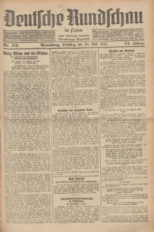 Deutsche Rundschau in Polen : früher Ostdeutsche Rundschau, Bromberger Tageblatt. Jg.54, Nr. 115 (20 Mai 1930) + dod.