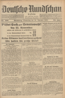 Deutsche Rundschau in Polen : früher Ostdeutsche Rundschau, Bromberger Tageblatt. Jg.54, Nr. 268 (20 November 1930) + dod.