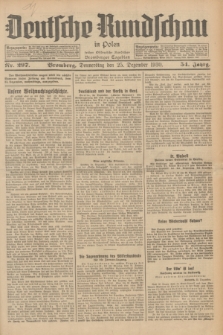 Deutsche Rundschau in Polen : früher Ostdeutsche Rundschau, Bromberger Tageblatt. Jg.54, Nr. 297 (25 Dezember 1930) + dod.