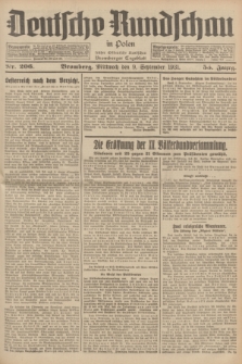 Deutsche Rundschau in Polen : früher Ostdeutsche Rundschau, Bromberger Tageblatt. Jg.55, Nr. 206 (9 September 1931) + dod.