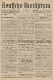 Deutsche Rundschau in Polen : früher Ostdeutsche Rundschau, Bromberger Tageblatt. Jg.55, Nr. 244 (23 Oktober 1931) + dod.