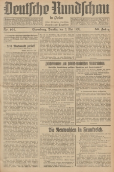Deutsche Rundschau in Polen : früher Ostdeutsche Rundschau, Bromberger Tageblatt. Jg.56, Nr. 101 (3 Mai 1932) + dod.