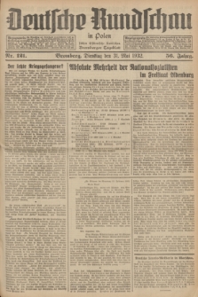 Deutsche Rundschau in Polen : früher Ostdeutsche Rundschau, Bromberger Tageblatt. Jg.56, Nr. 121 (31 Mai 1932) + dod.
