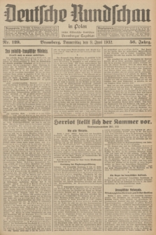 Deutsche Rundschau in Polen : früher Ostdeutsche Rundschau, Bromberger Tageblatt. Jg.56, Nr. 129 (9 Juni 1932) + dod.
