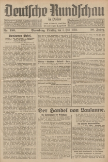 Deutsche Rundschau in Polen : früher Ostdeutsche Rundschau, Bromberger Tageblatt. Jg.56, Nr. 150 (5 Juli 1932) + dod.