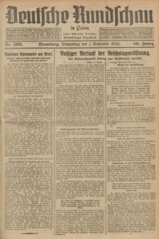 Deutsche Rundschau in Polen : früher Ostdeutsche Rundschau, Bromberger Tageblatt. Jg.56, Nr. 199 (1 September 1932) + dod.
