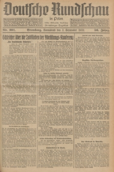 Deutsche Rundschau in Polen : früher Ostdeutsche Rundschau, Bromberger Tageblatt. Jg.56, Nr. 201 (3 September 1932) + dod.