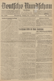 Deutsche Rundschau in Polen : früher Ostdeutsche Rundschau, Bromberger Tageblatt. Jg.56, Nr. 226 (2 Oktober 1932) + dod.