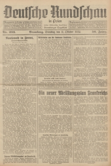 Deutsche Rundschau in Polen : früher Ostdeutsche Rundschau, Bromberger Tageblatt. Jg.56, Nr. 233 (11 Oktober 1932) + dod.