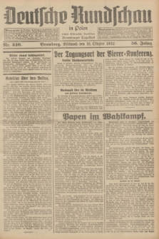 Deutsche Rundschau in Polen : früher Ostdeutsche Rundschau, Bromberger Tageblatt. Jg.56, Nr. 240 (19 Oktober 1932) + dod.